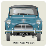 Austin A40 Sport 1950-51 Coaster 2